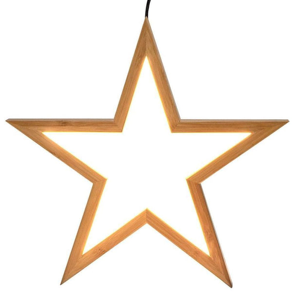 Br Home Ceiling Bamboo Star Led Hanging Lamp Natural Decor Lighting Pendant Chandeliers & Ceiling Fixtures