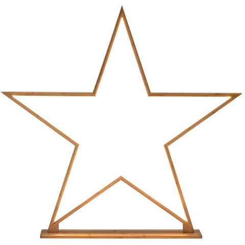 Br Home 87Cm Bamboo Star Table Lamp Desk Light Led Strip Modern Designer Natural Lamps