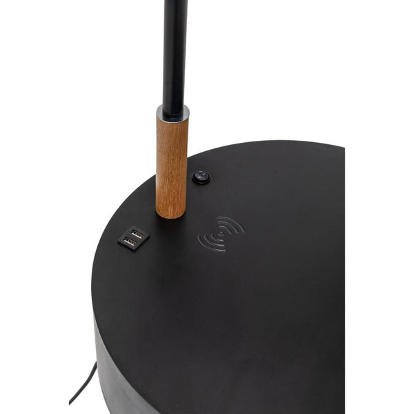 Br Home Florence Tripod Lamp Shelf Storage Drawer Bed Side Table Light W/ Usb Charger Lamps