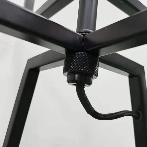 Br Home Modern Dimmable Floor Lamp + Table Desk W/ Linen Shade Scandi Matte Black Floor Lamps