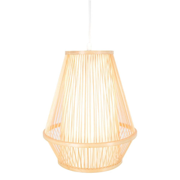Natural Woven Bamboo Empire Pendant Lamp Hanging Light Bell Shade Boho Chandeliers & Ceiling Fixtures
