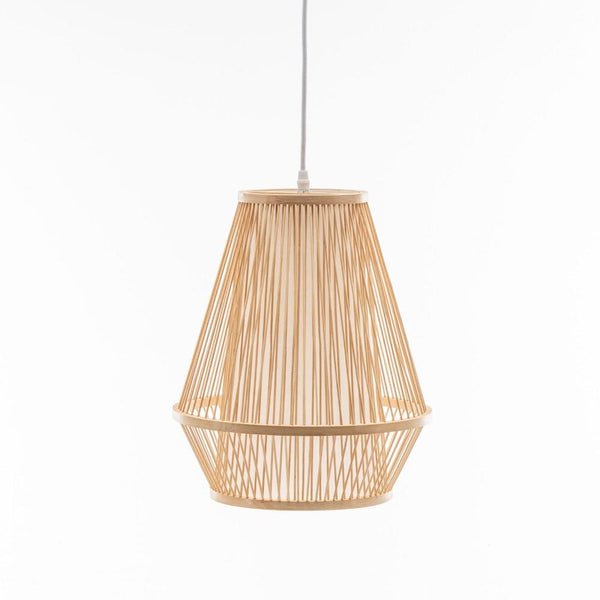Natural Woven Bamboo Empire Pendant Lamp Hanging Light Bell Shade Boho Chandeliers & Ceiling Fixtures