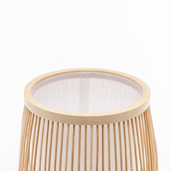 Natural Woven Bamboo Cylinder Table Lamp Light Shade Boho Coastal Lamps