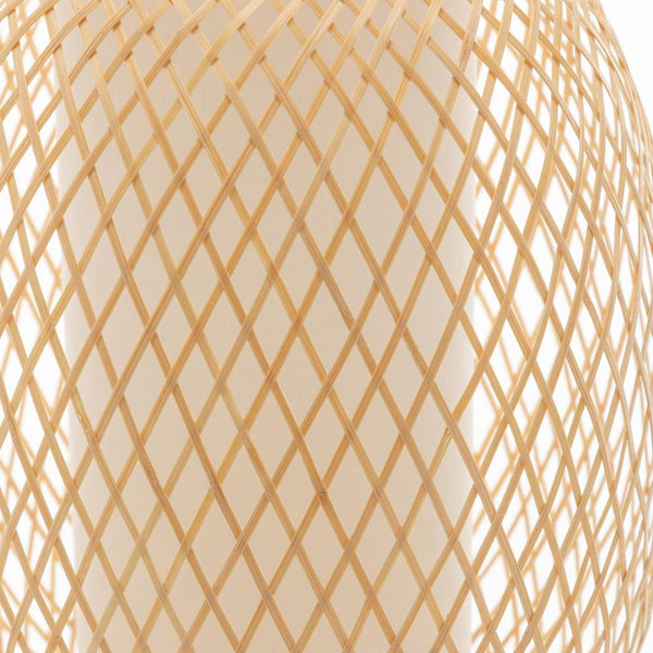 Natural Woven Bamboo Oval Table Lamp Light Shade Boho Coastal Lamps
