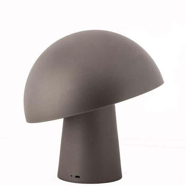Br Home Led Cordless Mushroom Usb Rechargeable Table Lamp Dimming Night Light Steel Grey Lamps
