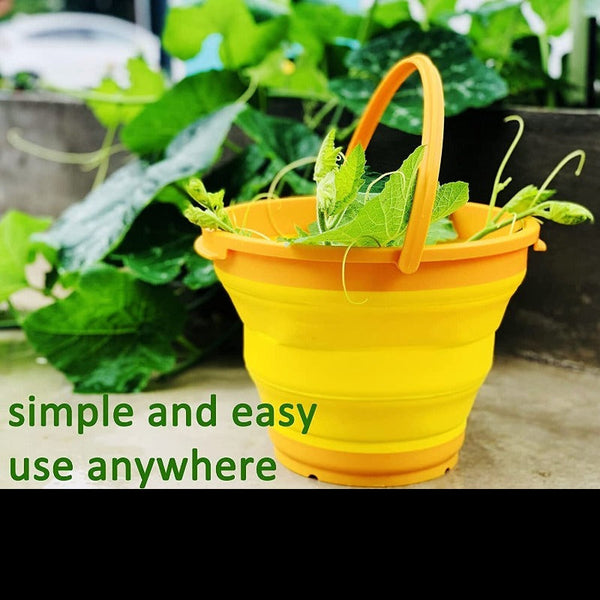 Br Home 7 Litre Foldable Collapsible Silicone Bucket For Home/Hiking/Camping/Fishing Green Other Tackle & Accessories