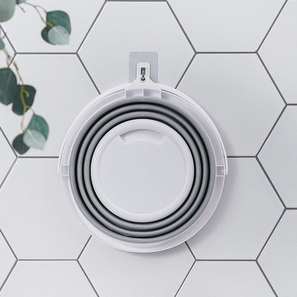 Br Home 2X 10L Foldable Collapsible Bucket Silicone Hiking/Camping/Fishing Grey/White Other Tackle & Accessories