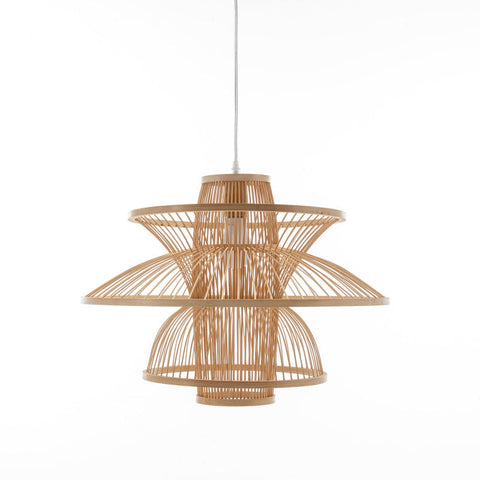 Aurora Natural Hand Woven Bamboo 3 Layer Pendant Lamp Light Lamps