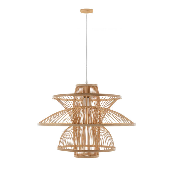 Aurora Natural Hand Woven Bamboo 3 Layer Pendant Lamp Light Lamps