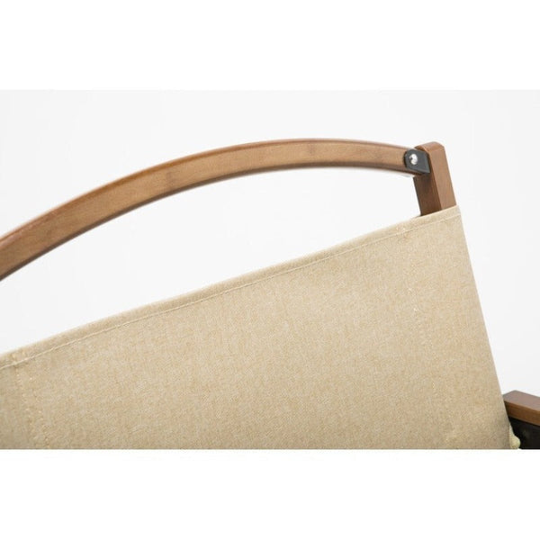 Camping Chairs Orient Bamboo Canvas Foldable Outdoor Camping Chair Wooden Travel Picnic Park Khaki/Beige