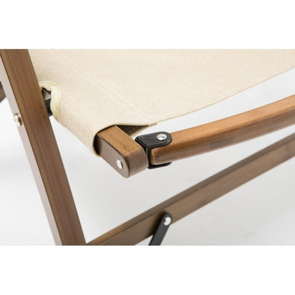 Camping Chairs Orient Bamboo Canvas Foldable Outdoor Camping Chair Wooden Travel Picnic Park Khaki/Beige