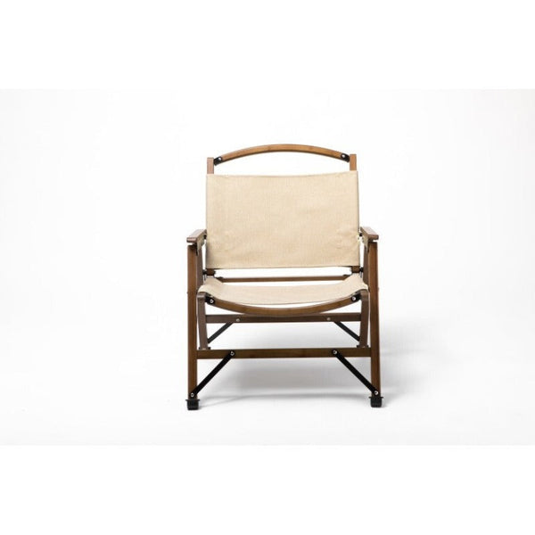 Camping Chairs Orient Bamboo Canvas Foldable Outdoor Camping Chair Wooden Travel Picnic Park Khaki/Beige