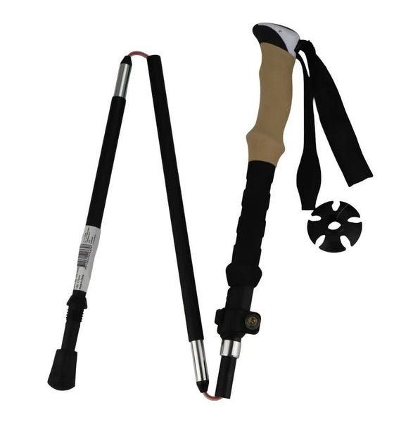Telescopic Adjustable Hiking Pole Folding Walking Stick Trekking 105Cm 125Cm Walking & Trekking Sticks