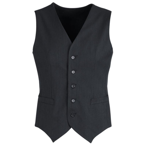 Biz Corporates Mens Peaked Vest Waistcoat W/ Knitted Back Suit Formal Wedding Dress Up Coats Jackets & Vests