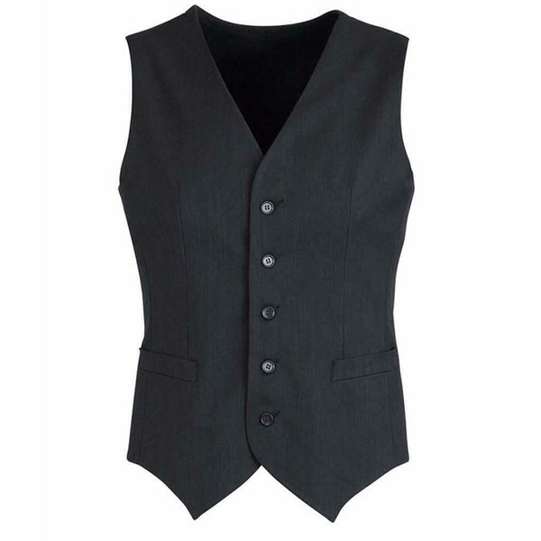 Biz Corporates Mens Peaked Vest Waistcoat W/ Knitted Back Suit Formal Wedding Dress Up Coats Jackets & Vests