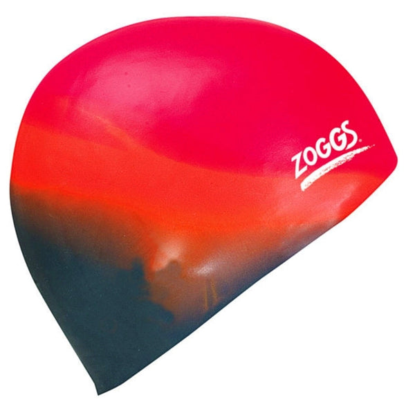 Zoggs Silicone Swim Cap Swimming Hat Assorted Multi Colour Caps