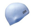 Zoggs Easy Fit Silicone Swim Cap Swimming Hat Solid Assorted Colours Caps