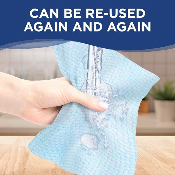 Paper Towel Rinse & Re Use Reusable 20 Sheets Cleaning Towels & Cloths