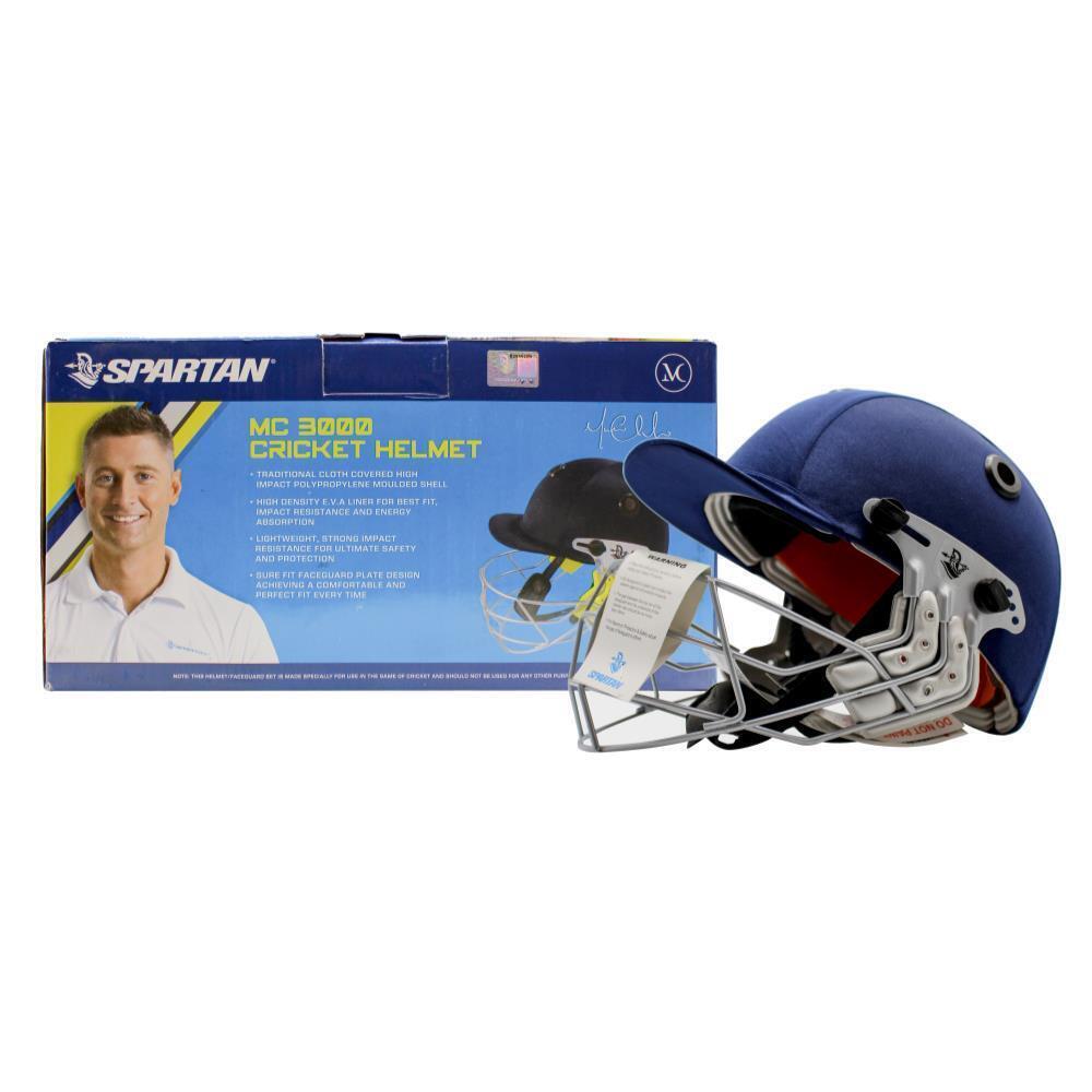 Spartan Mc 3000 Cricket Helmet Medium Size Navy Cricket Helmets