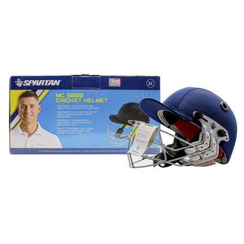 Spartan Mc 3000 Cricket Helmet Medium Size Navy Cricket Helmets