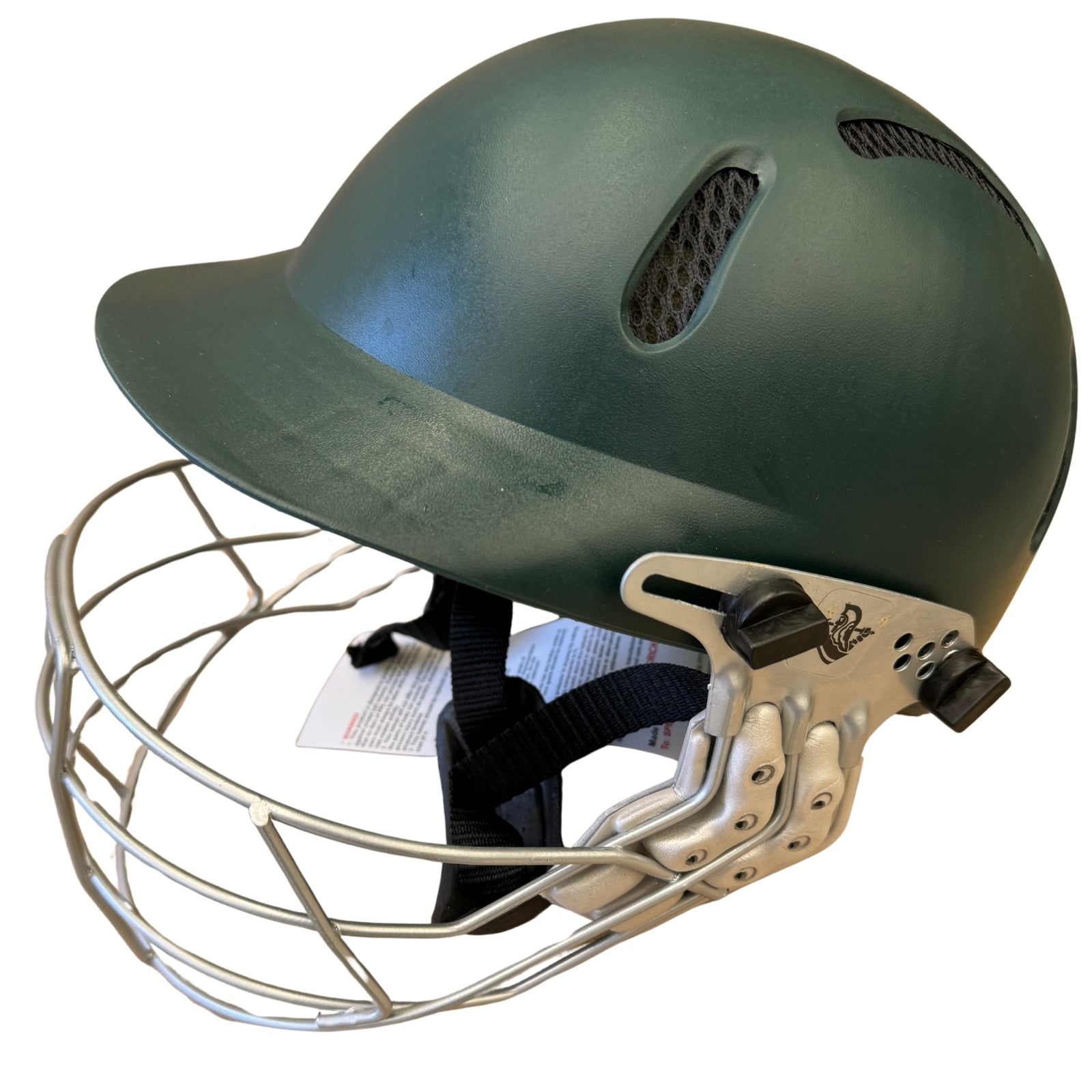 Spartan Mc Gladiator Cricket Helmet Medium Size Green Cricket Helmets