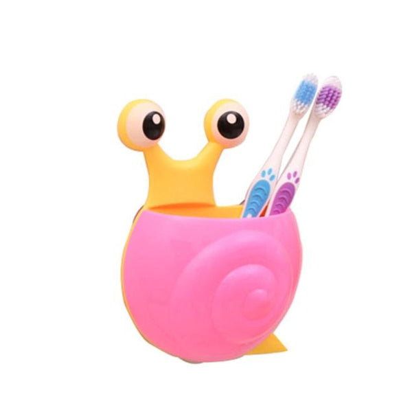 Happy Holders Toothbrush Snail Bathroom Brush Assorted Colours Tumblers & Toothbrush Holders