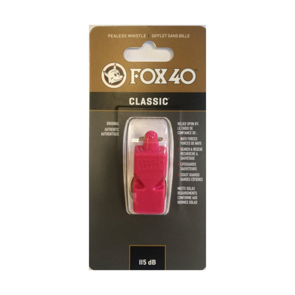 Fox 40 Classic Whistle Safety Outdoor Camping Sports Referee Football Red Safety Whistles