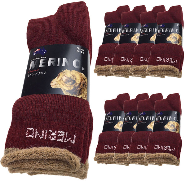 Br Apparel Mens Merino Wool Work Heavy Duty Cushioned Black 9 Pairs Size 11 14 Socks