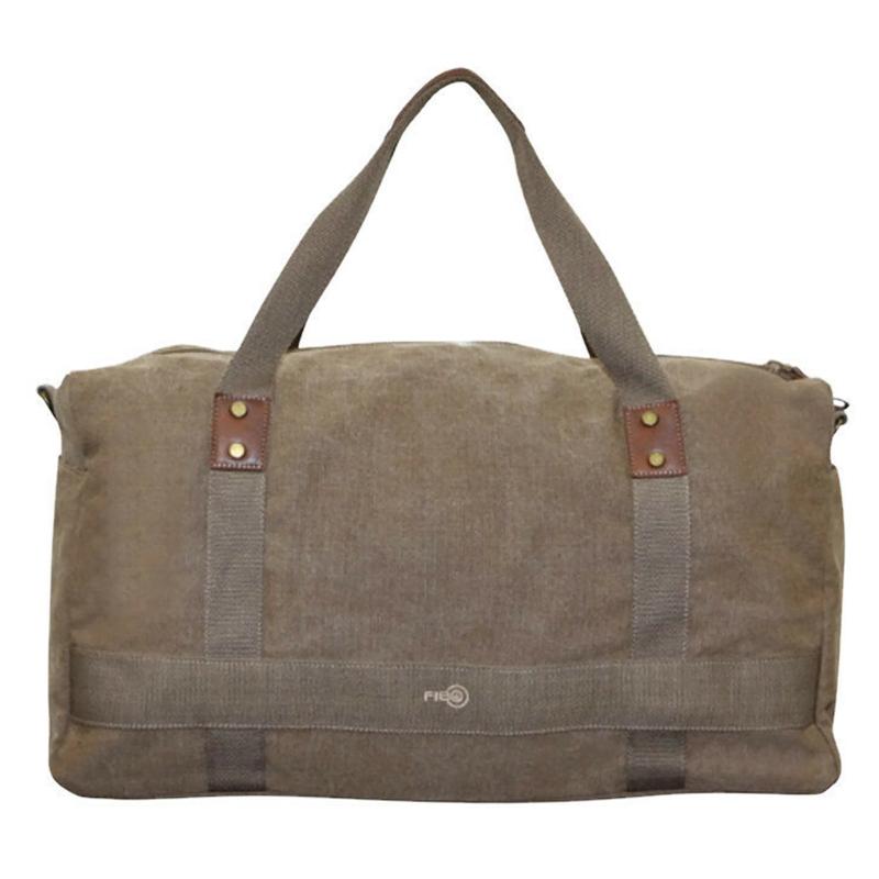 Fib 52Cm Canvas Travel Duffle Bag Casual Duffel Khaki Duffle Bags