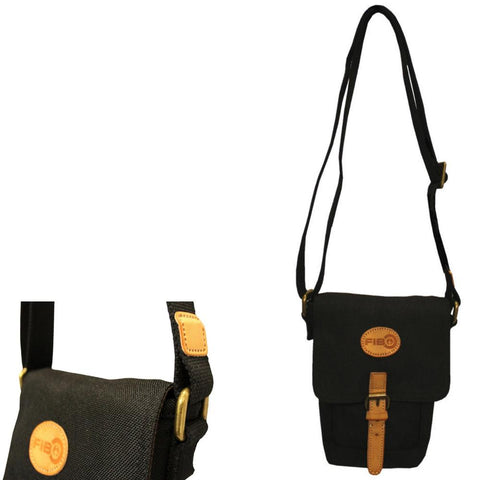 Fib Water Resistant Small Shoulder Canvas Bag Strap Black Bags