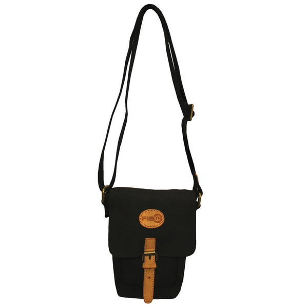 Fib Water Resistant Small Shoulder Canvas Bag Strap Black Bags