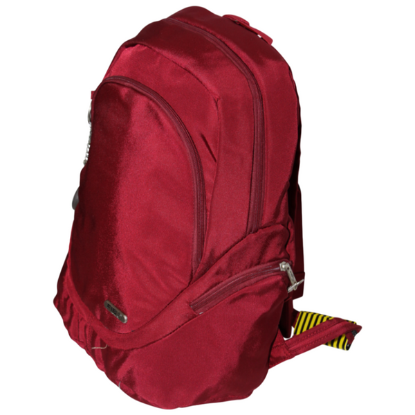 Fib Mens Backpack Travel Rucksack Shoulder Bag Burgundy Bags