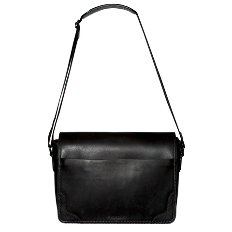 Futura Mens Laptop Messenger Sling Bag School Work Shoulder Strap Black Bags