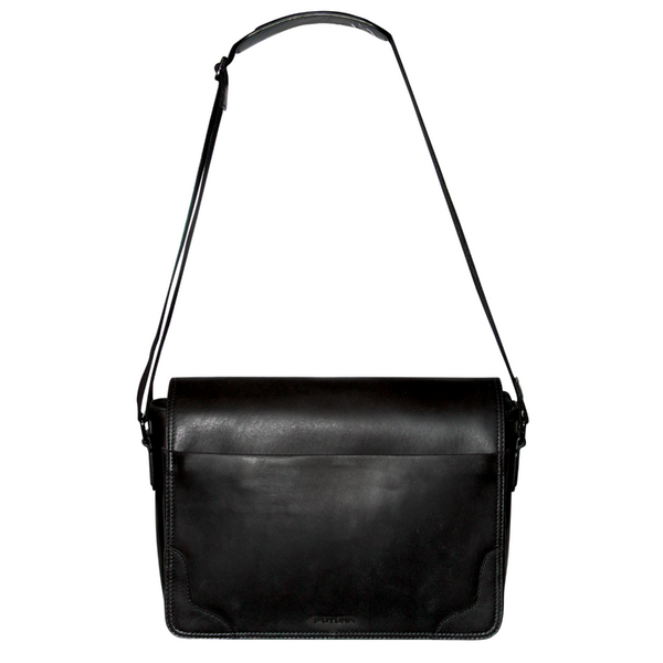 Futura Mens Laptop Messenger Sling Bag School Work Shoulder Strap Black Bags