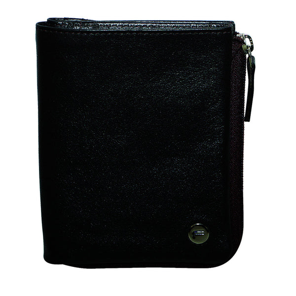 Futura Rfid Leather Zip Around Wallet Black Wallets