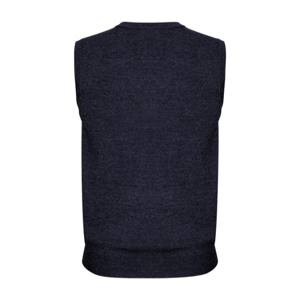 Biz Corporates Mens Wool Blend V Neck Vest Sleeveless Double Knit Navy X Small Coats Jackets & Vests