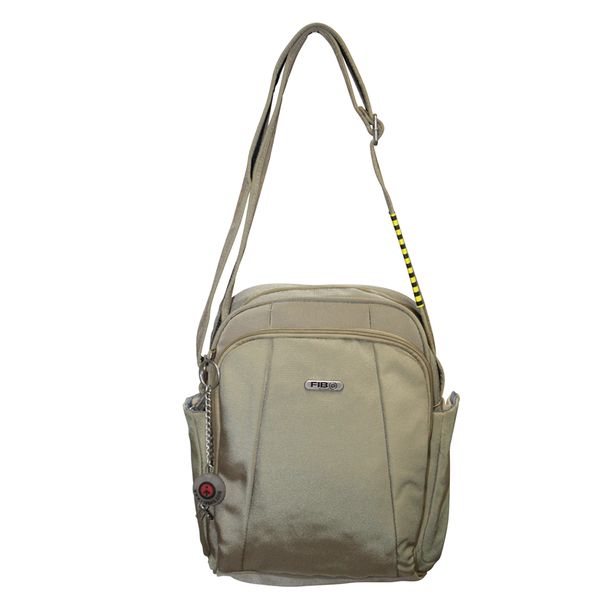 Fib Mens Tablet Crossover Travel Wallet Crossbody Shoulder Bag Sand Bags