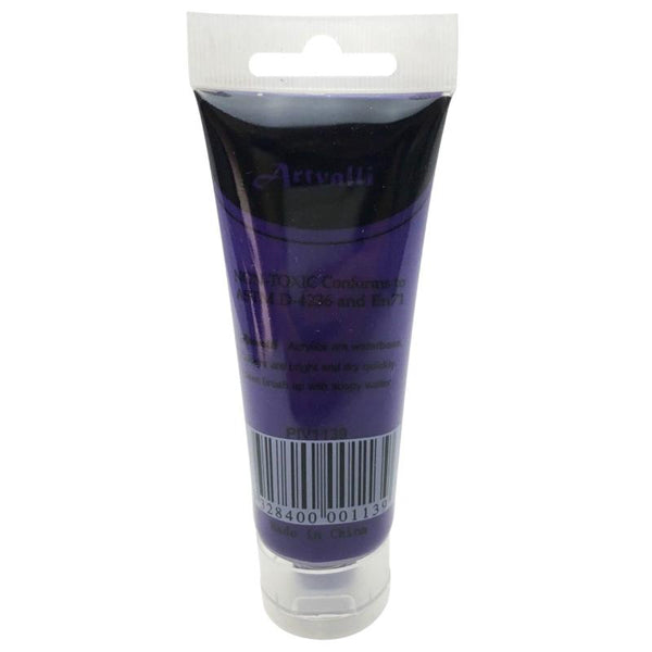 Artvalli Artists Craft 75Ml Tube Non Toxic Paints Water Based Brilliant Purple Acrylic Paint