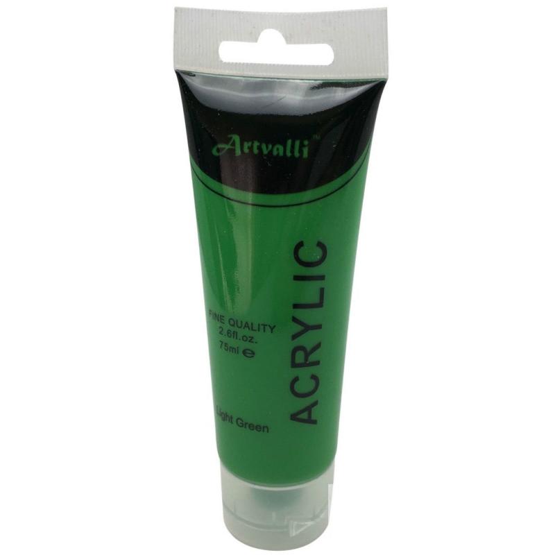 Artvalli Artists Craft 75Ml Tube Non Toxic Paints Water Based Light Green Acrylic Paint