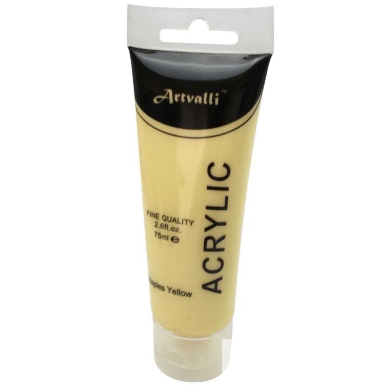 Artvalli Artists Craft 75Ml Tube Non Toxic Paints Water Based Naples Yellow Acrylic Paint