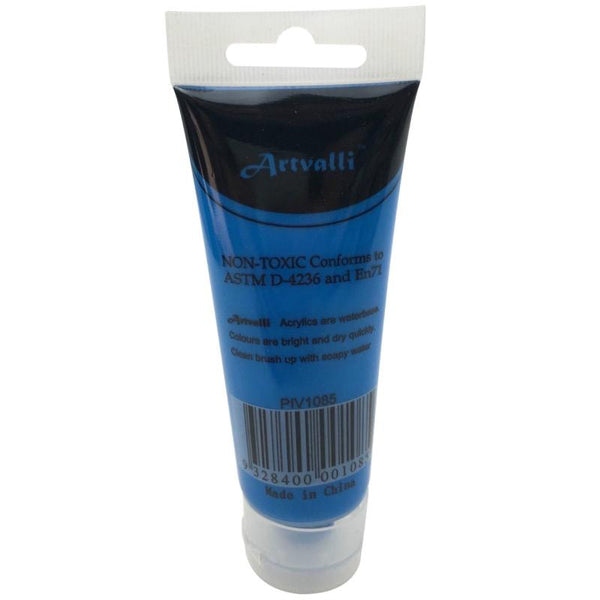 Artvalli Artists Craft 75Ml Tube Non Toxic Paints Water Based Ocean Blue Acrylic Paint