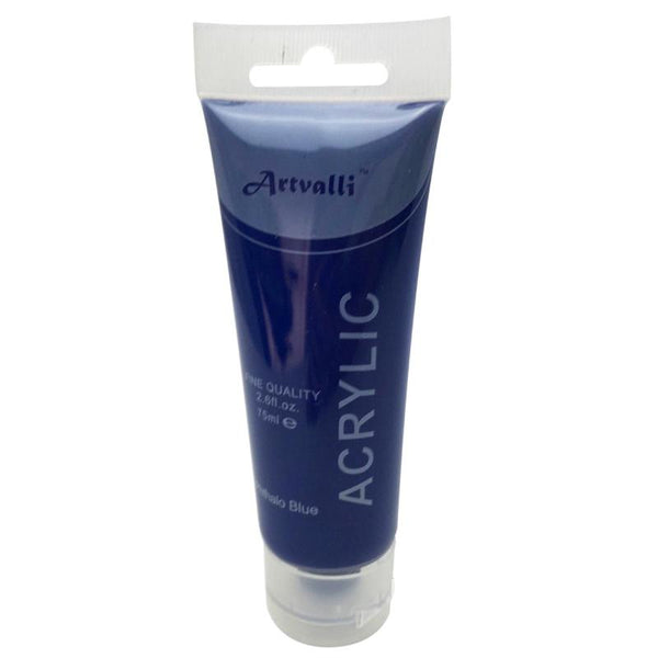Artvalli Artists Craft 75Ml Tube Non Toxic Paints Water Based Phthalo Blue Acrylic Paint