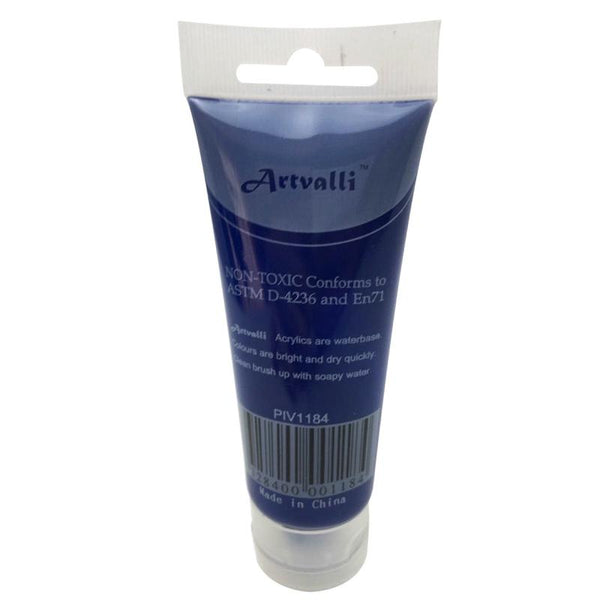Artvalli Artists Craft 75Ml Tube Non Toxic Paints Water Based Phthalo Blue Acrylic Paint
