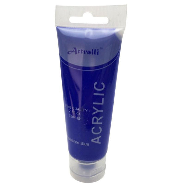 Artvalli Artists Craft 75Ml Tube Non Toxic Paints Water Based Ultramarine Blue Acrylic Paint