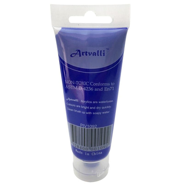 Artvalli Artists Craft 75Ml Tube Non Toxic Paints Water Based Ultramarine Blue Acrylic Paint