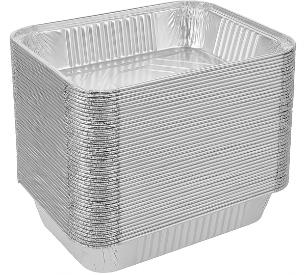 240X Aluminium Disposable Foil Food Container Pans Baking Roast Bulk 32.5X26x5.5Cm Trays