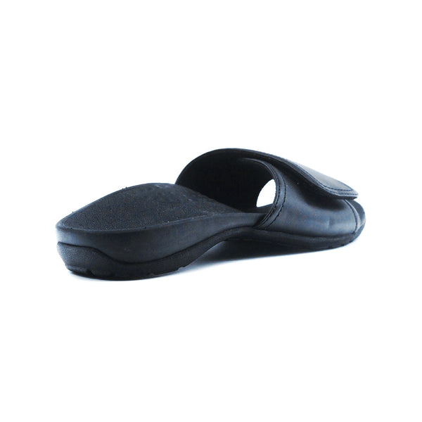 Archline Axign Orthotic Slides Slip On Thongs Flip Flops Black Slippers