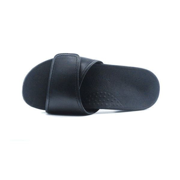 Archline Axign Orthotic Slides Slip On Thongs Flip Flops Black Slippers