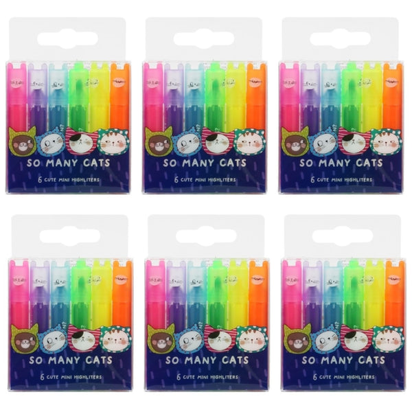 Br Stationary 36Pcs So Many Cats Cute Scented Mini Highlighter Pens Art Pens & Markers