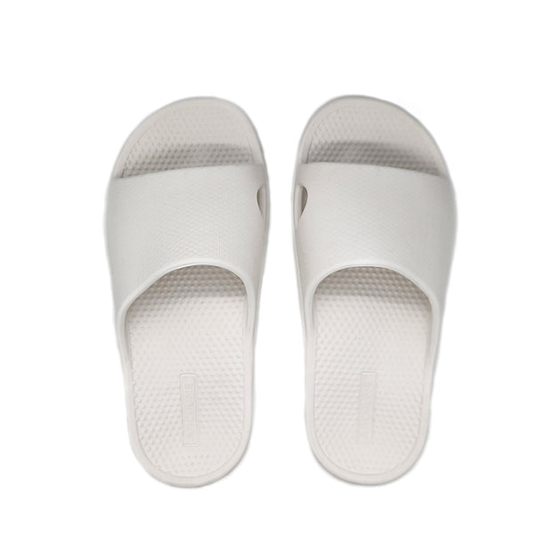 Archline Rebound Orthotic Slides Flip Flop Thongs Slip On Support White Slippers